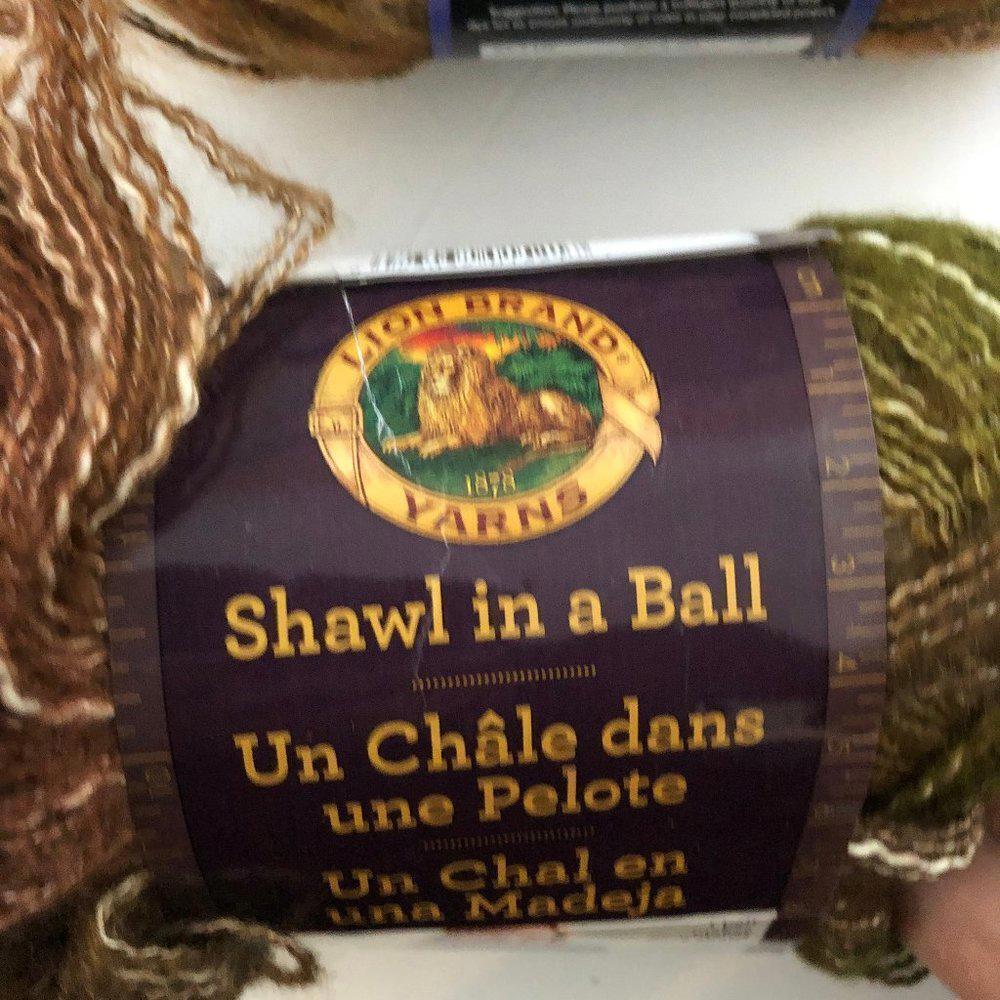 🛒 $15 - Scarf Shawl Yarn bundle Brown Rust Blue Moonlight Mohair #1889 - Picture 9 of 11